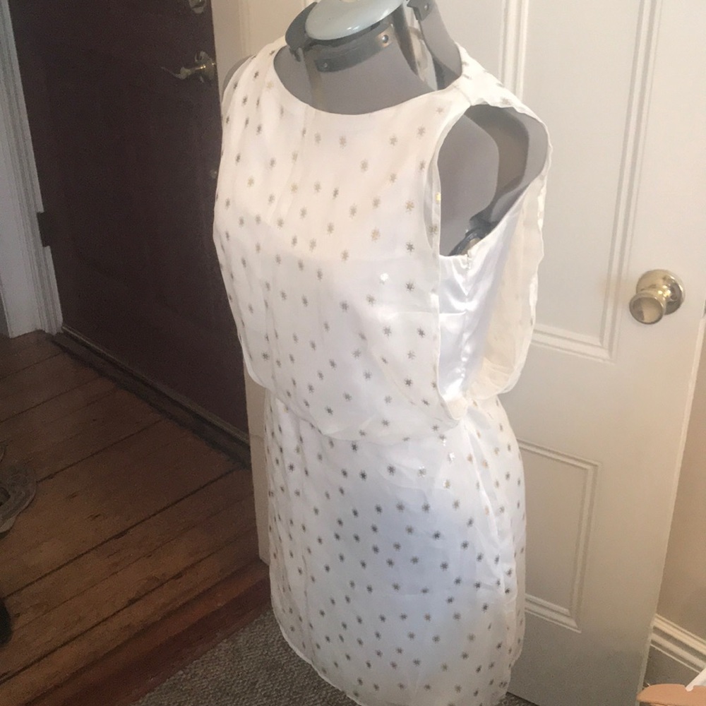 Moving sale! White and gold dress XL